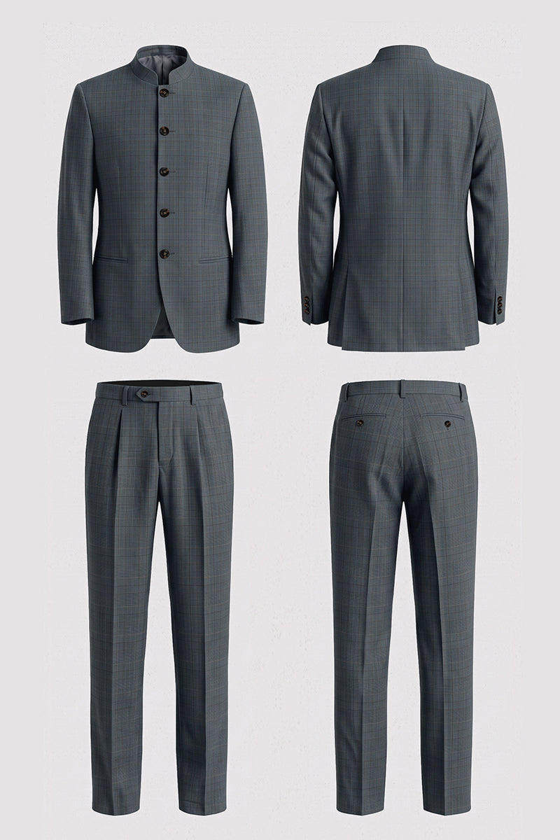 Gray 50% Merino Wool Suits