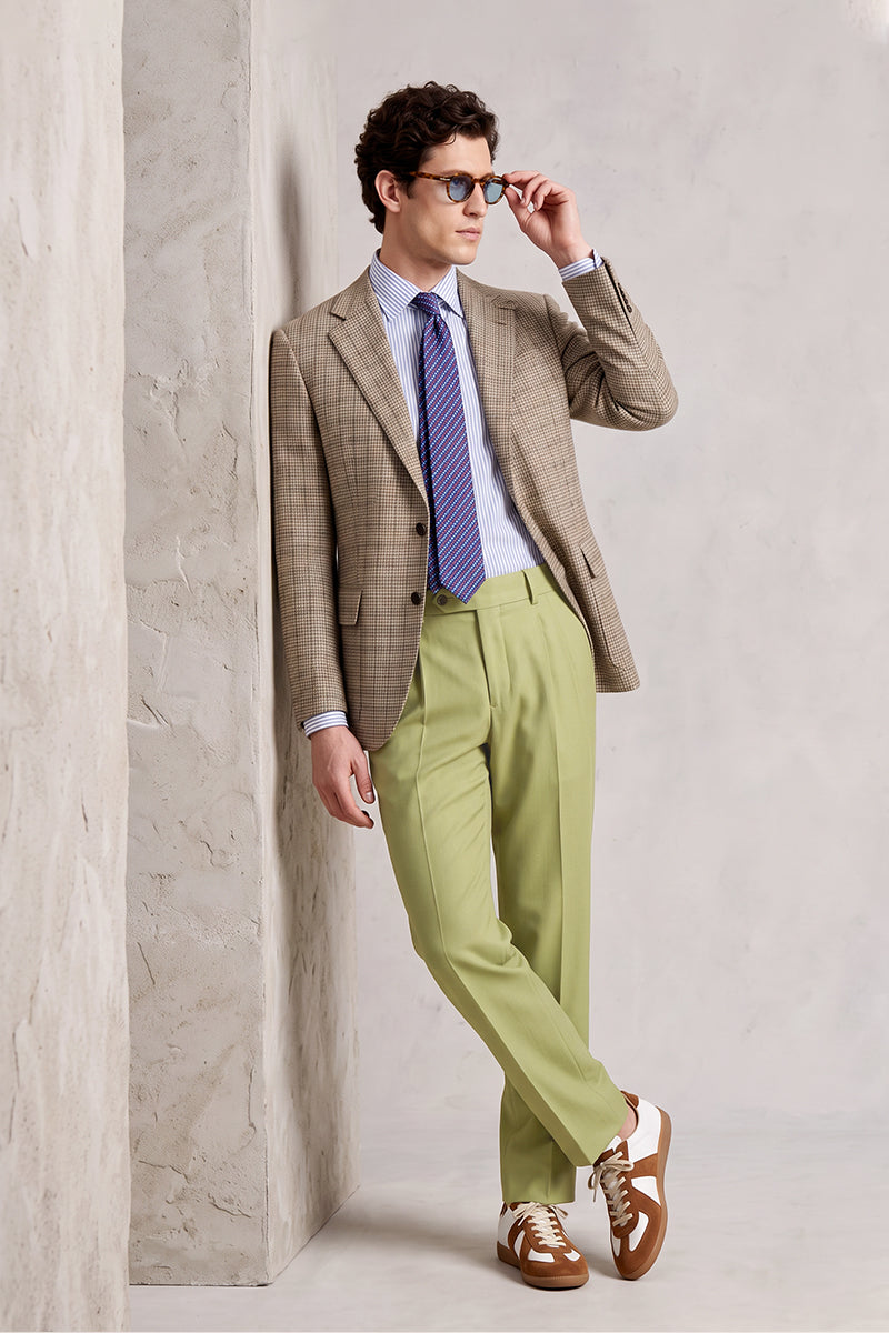 Beige 60% Merino Wool Suits