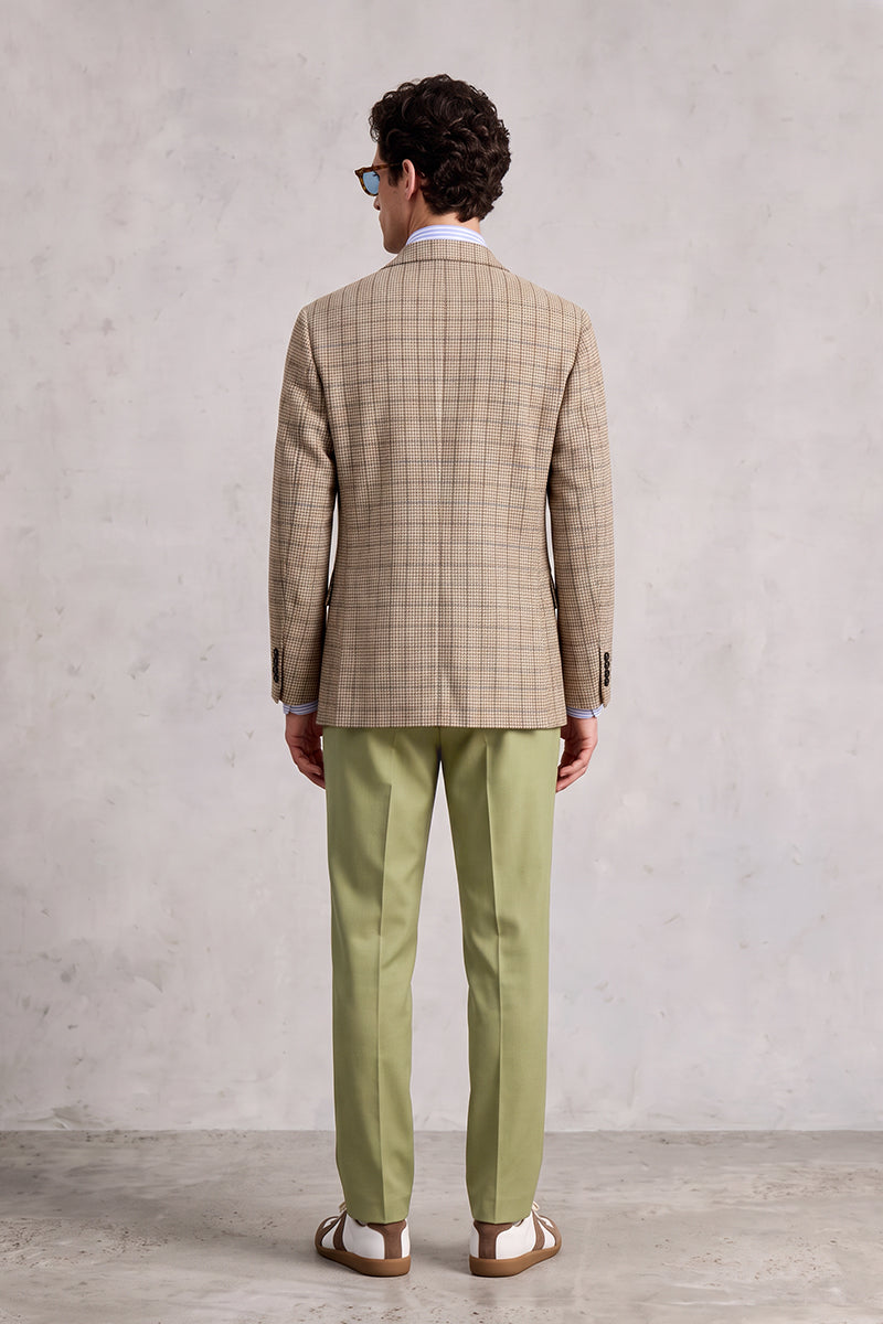 Beige 60% Merino Wool Suits