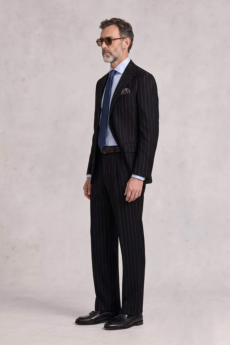 Black 100% Merino Wool Suits