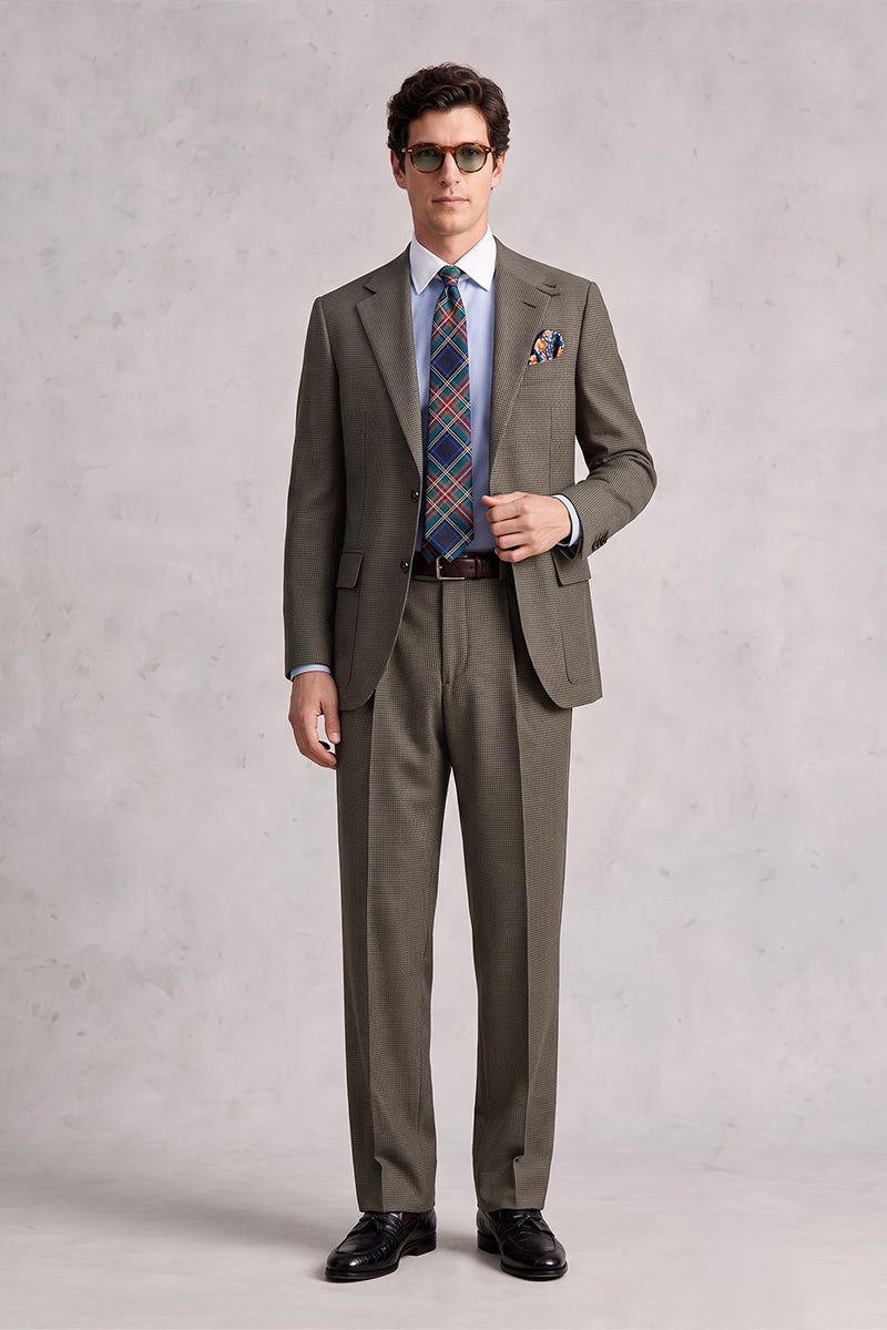 Brown 100% Merino Wool Suits