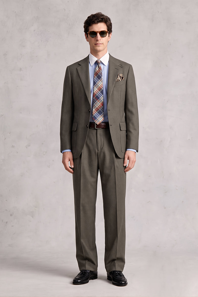 Brown 100% Merino Wool Suits