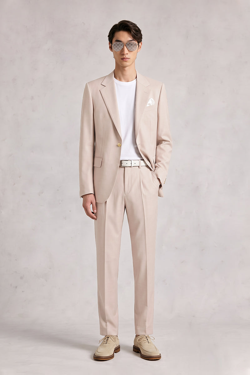 Pink 100% Merino Wool Suits