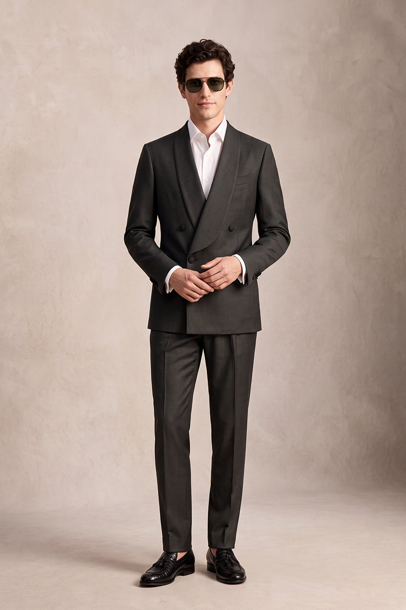 Brown 100% Merino Wool Suits