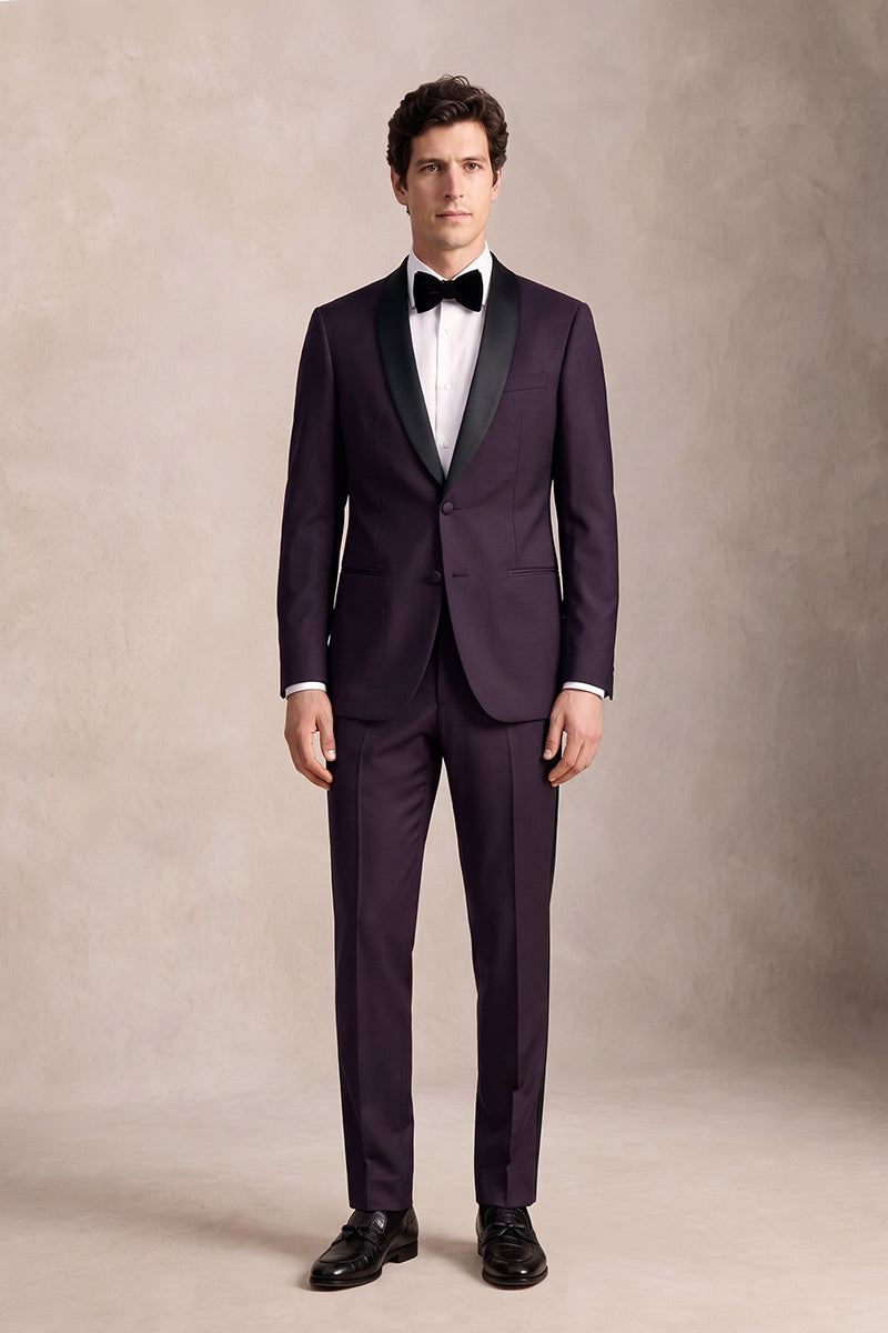 Deep Purple 100% Merino Wool Suits
