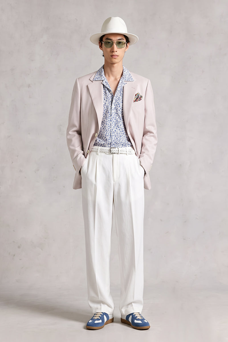 Pink 100% Merino Wool Blazers