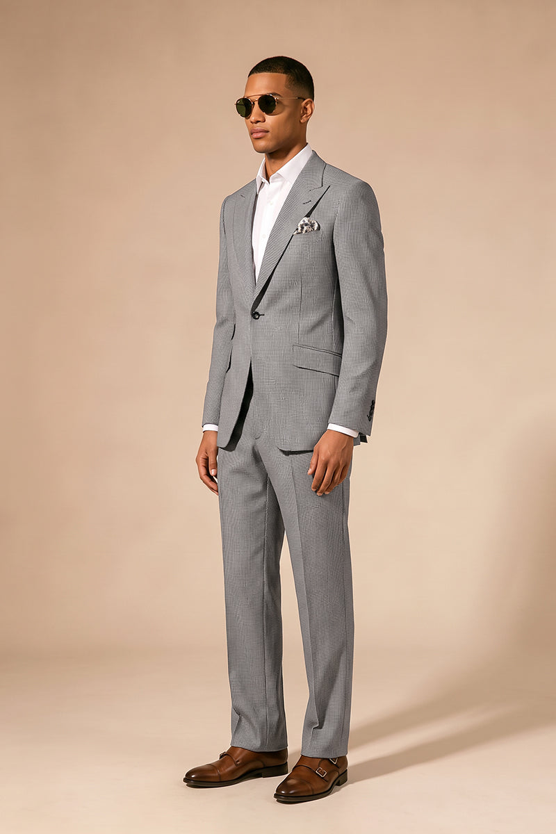 Gray 100% Merino Wool Suits