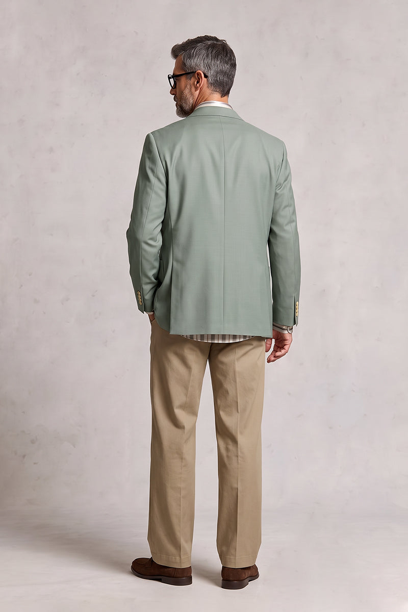 Gray Green 100% Merino Wool Blazers