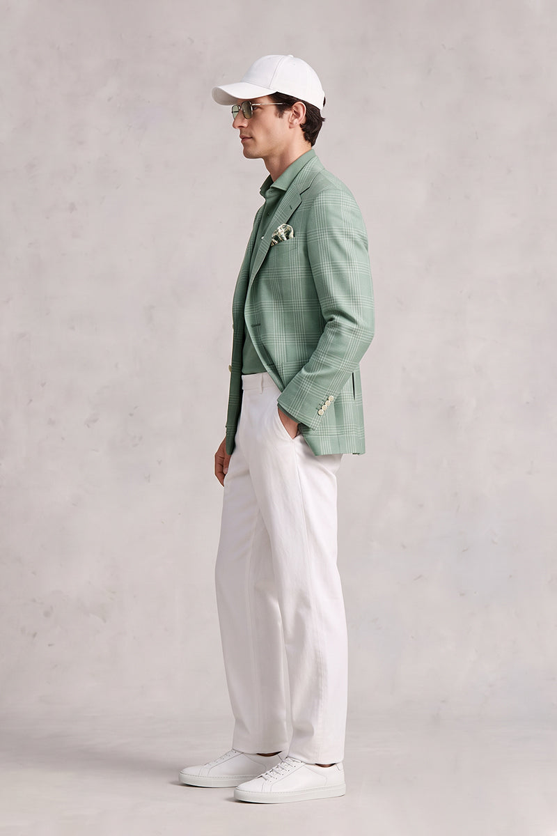 Green 50% Merino Wool Blazers