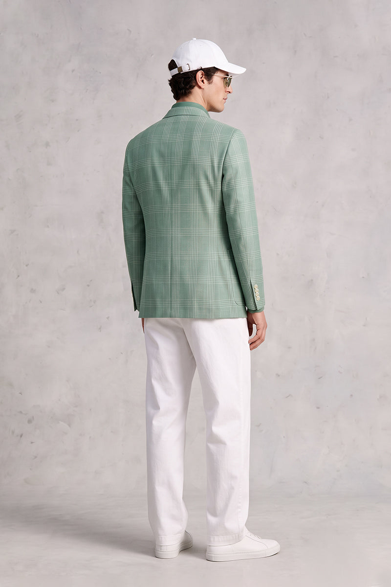 Green 50% Merino Wool Blazers
