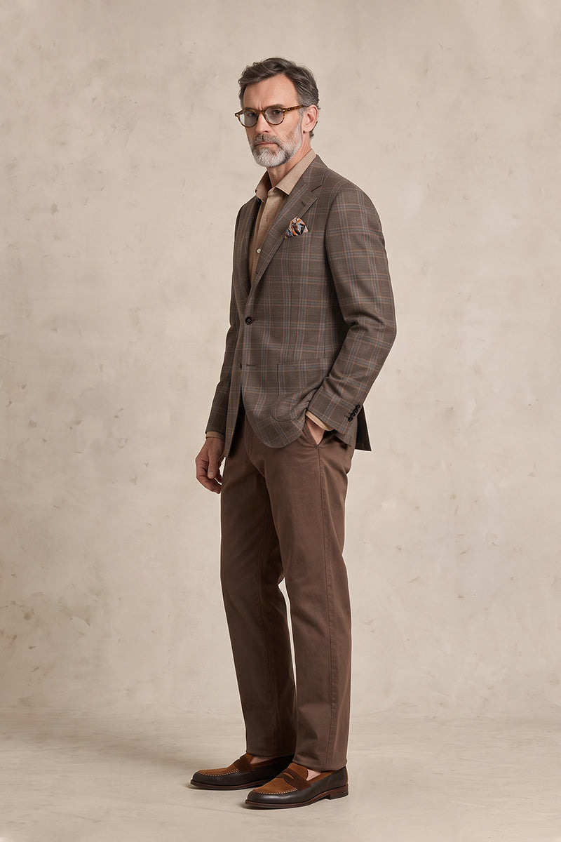 Brown 50% Merino Wool Blazers