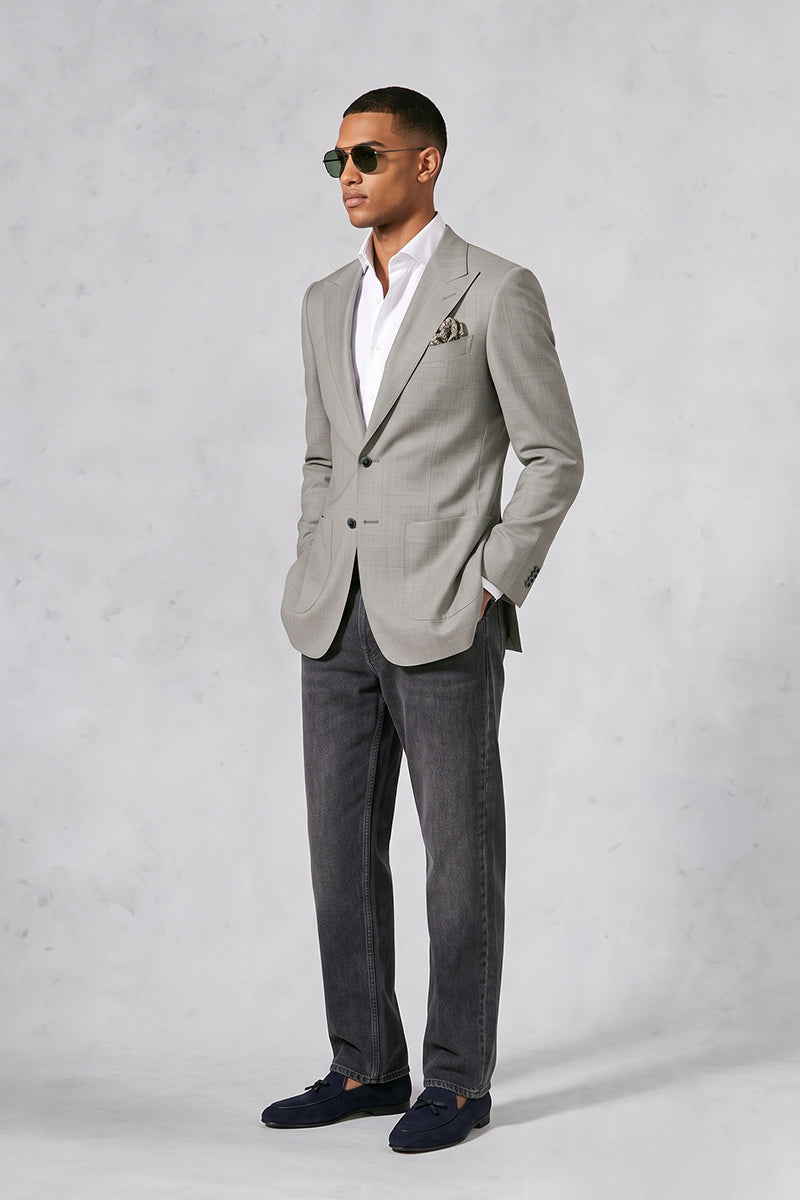 Gray 30% Merino Wool Blazers