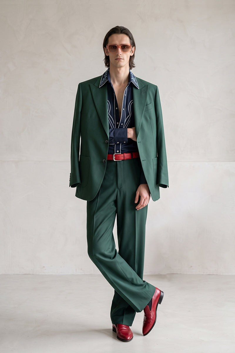 Forest Green 30% Merino Wool Blazers
