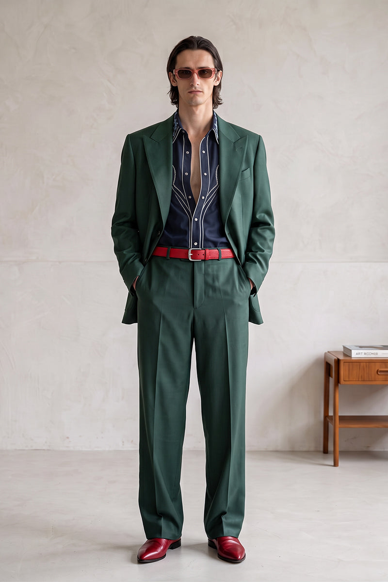 Forest Green 30% Merino Wool Blazers