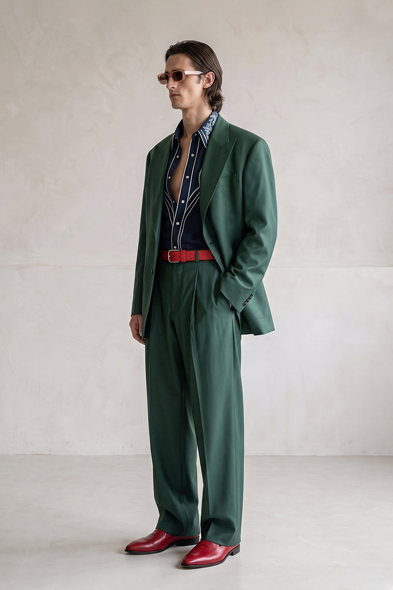 Forest Green 30% Merino Wool Blazers