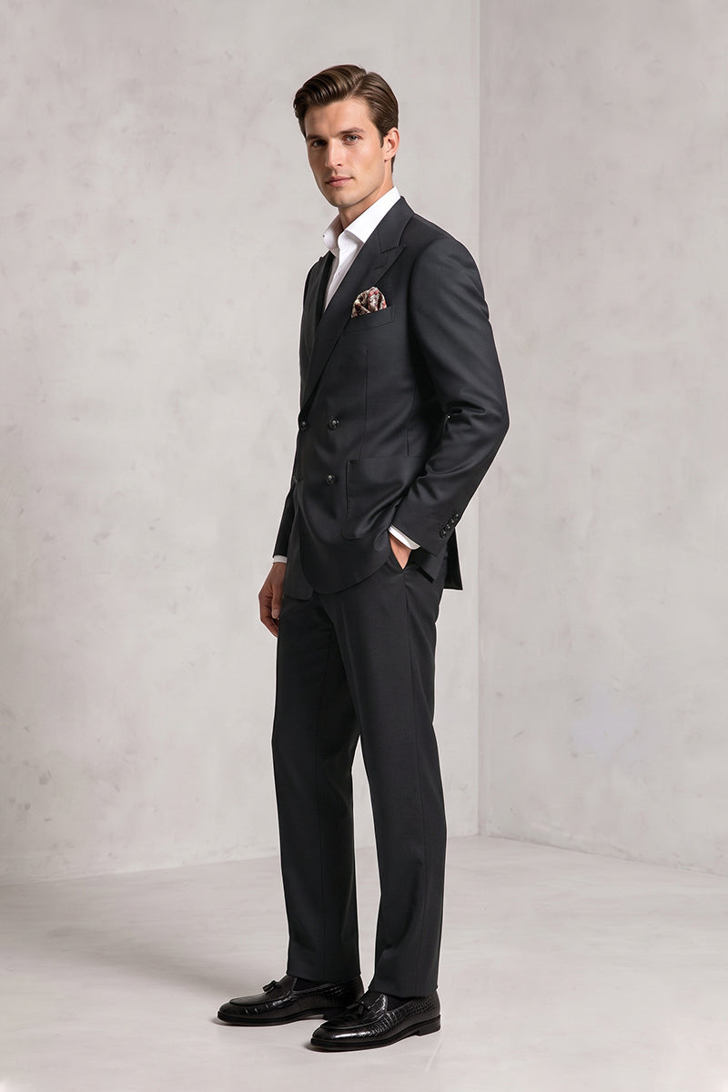 Black 70% Merino Wool Blazers