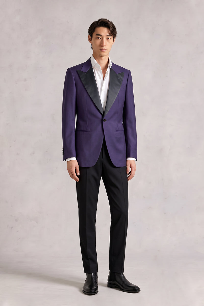 Deep Purple 70% Merino Wool Blazers