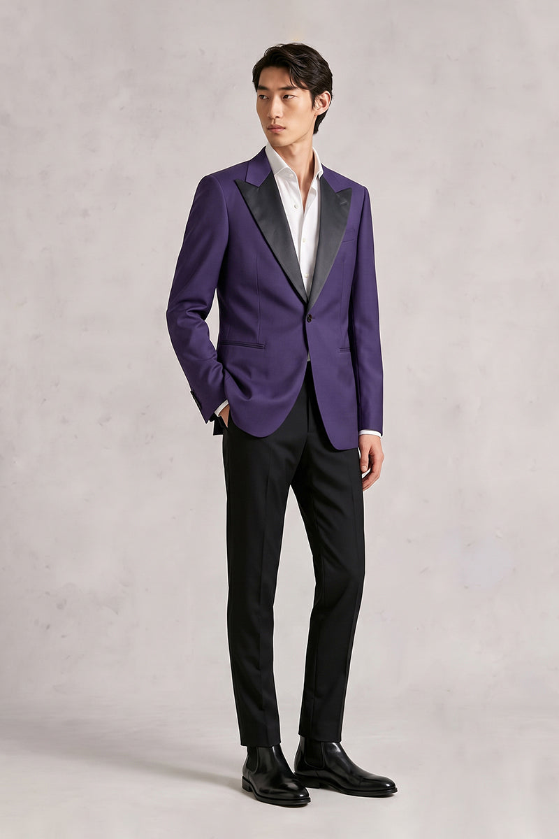 Deep Purple 70% Merino Wool Blazers