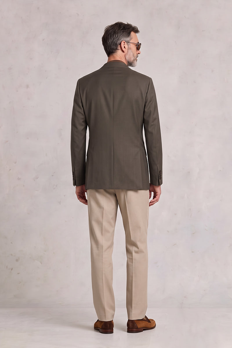 Brown 50% Merino Wool Blazers