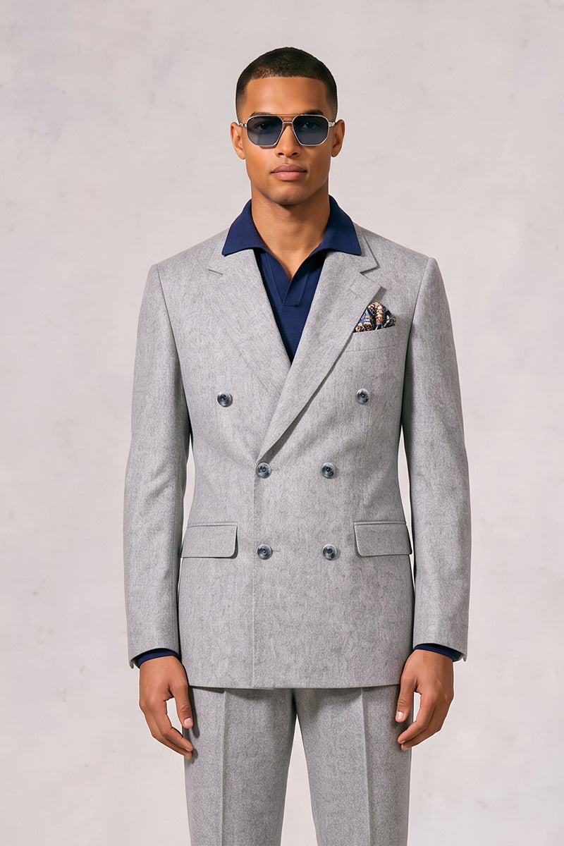 Light Gray 70% Merino Wool Suits