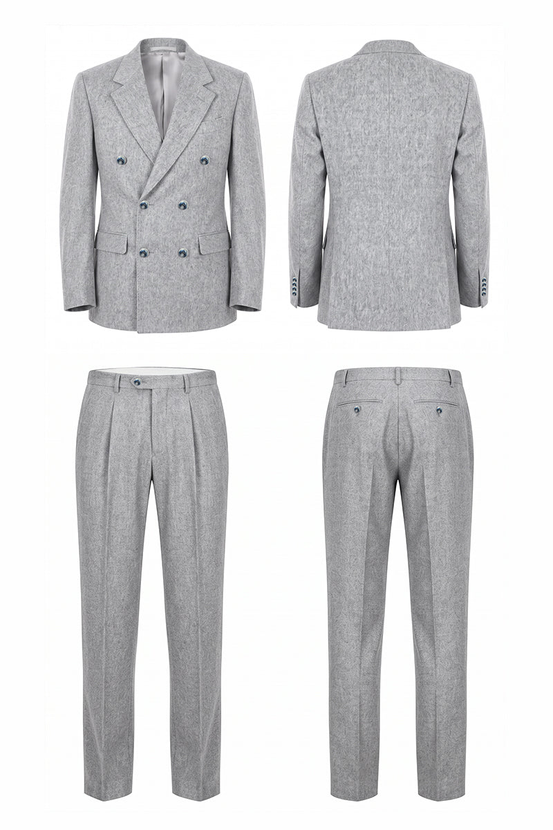 Light Gray 70% Merino Wool Suits