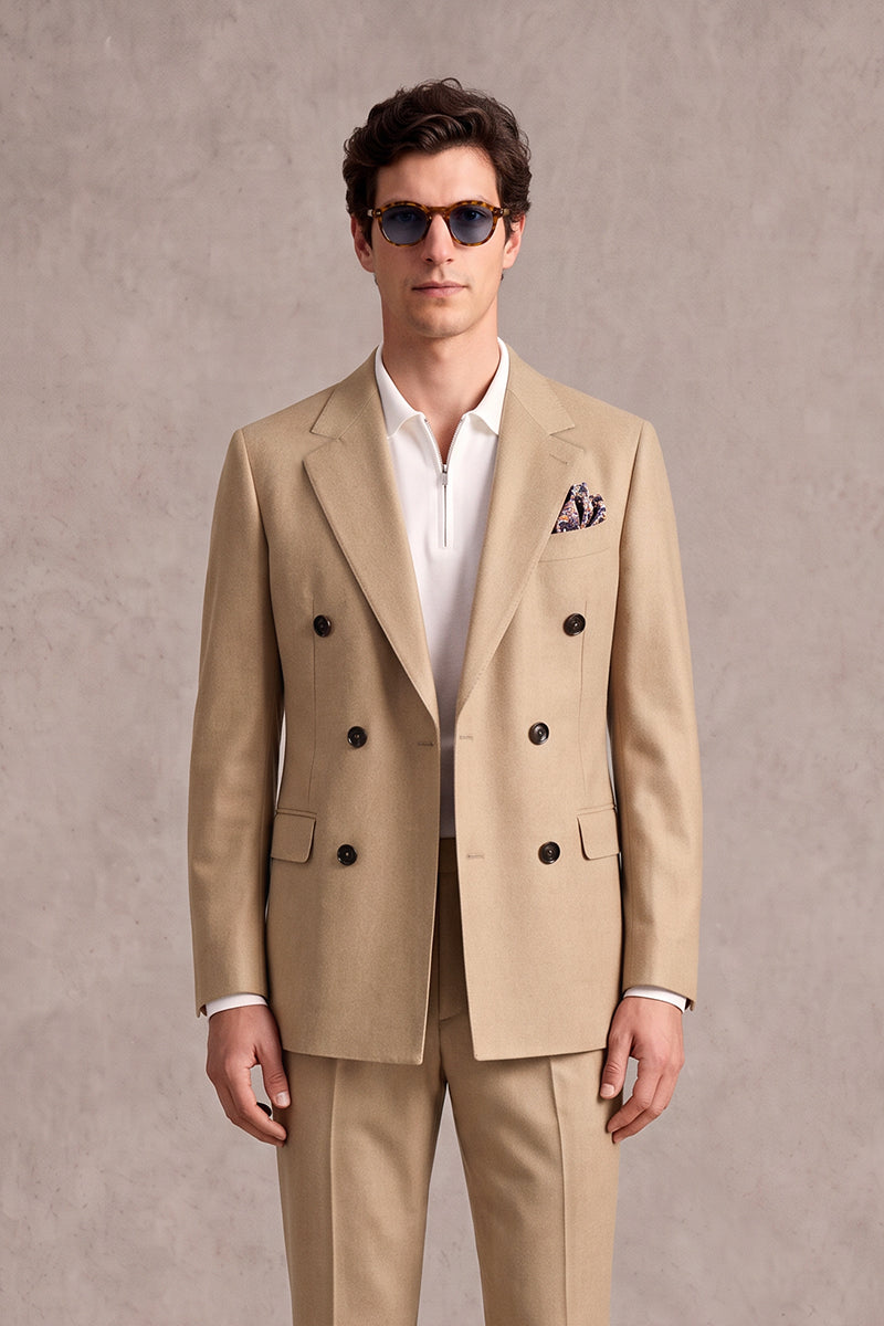 Orange 70% Merino Wool Suits