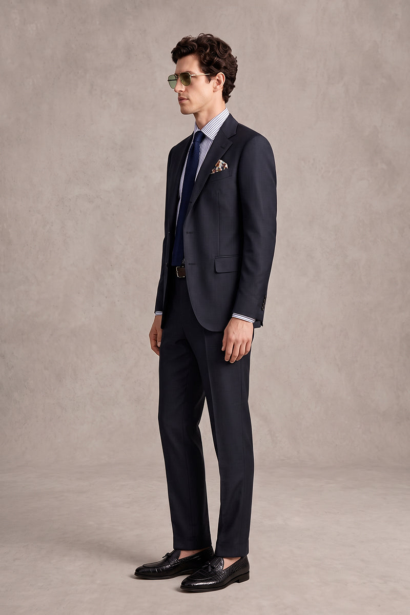 Navy Blue 55% Merino Wool Suits