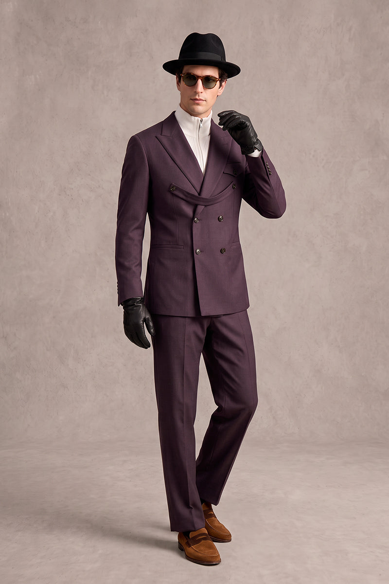 Purple 70% Merino Wool Suits