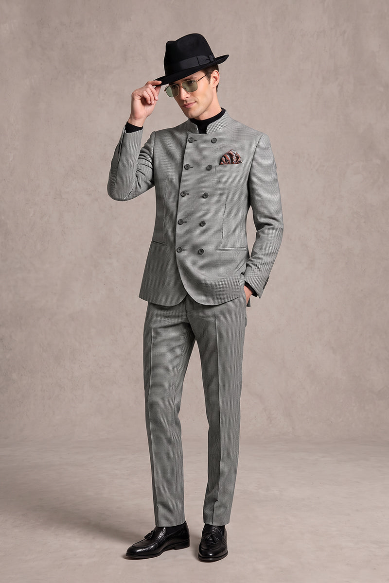 Gray 100% Merino Wool Suits