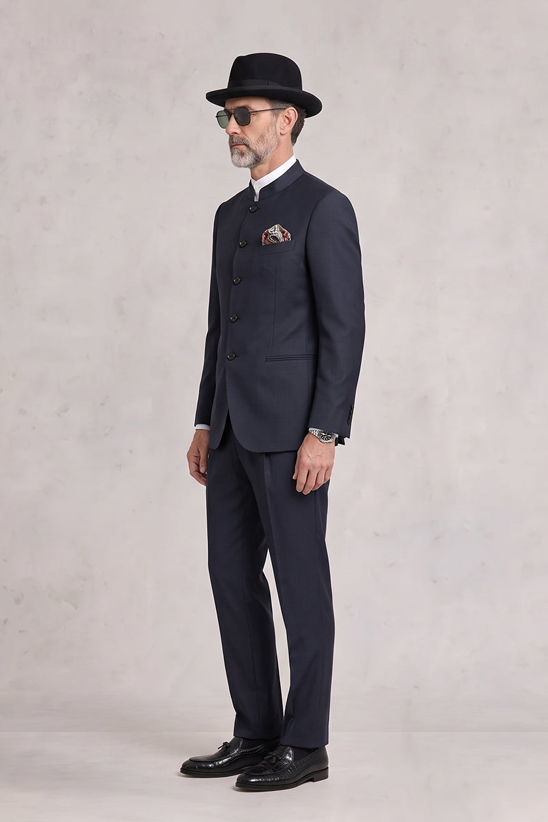 Navy Blue 55% Merino Wool Suits