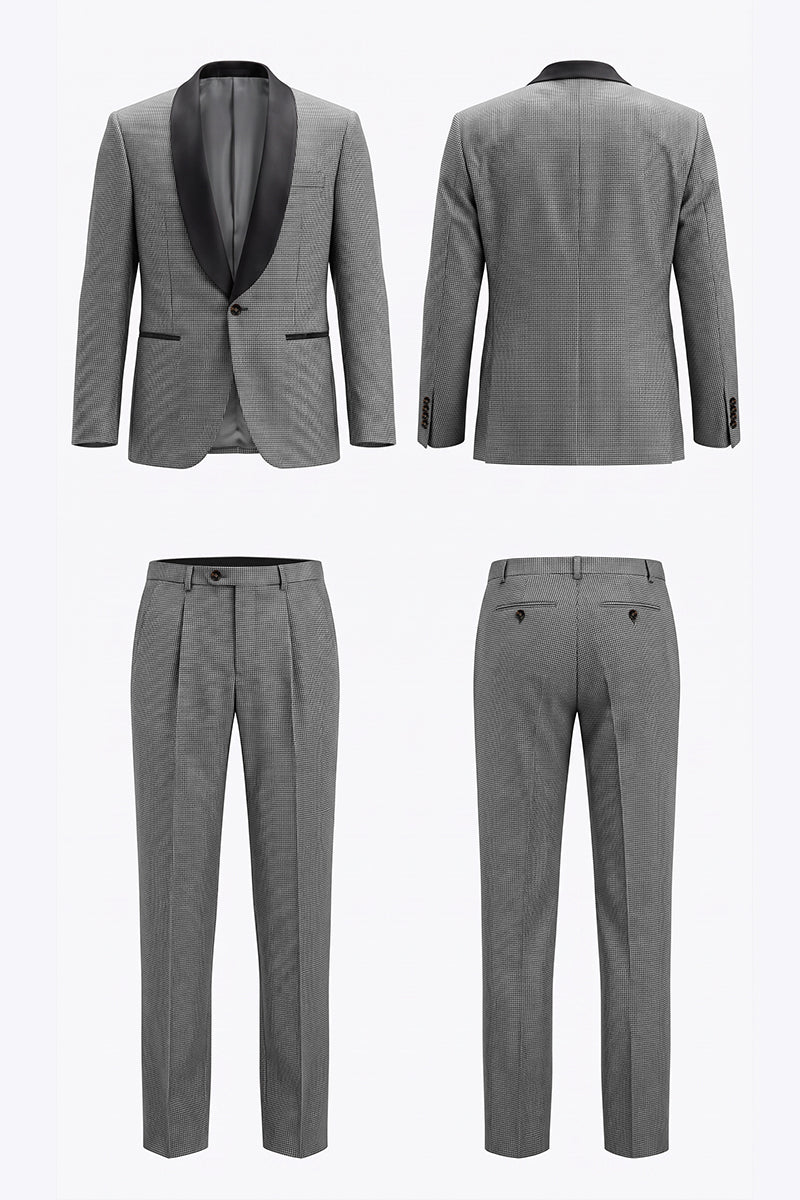 Gray 100% Merino Wool Suits