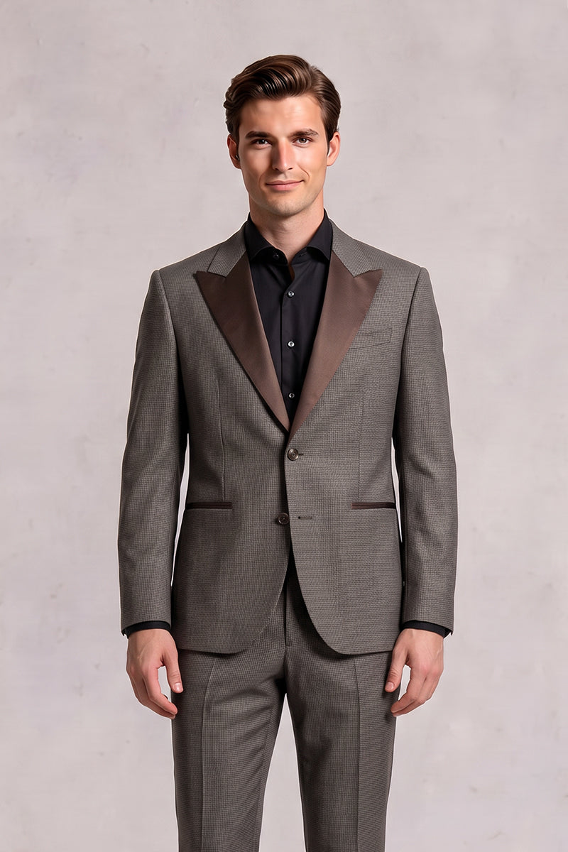 Brown 70% Merino Wool Suits