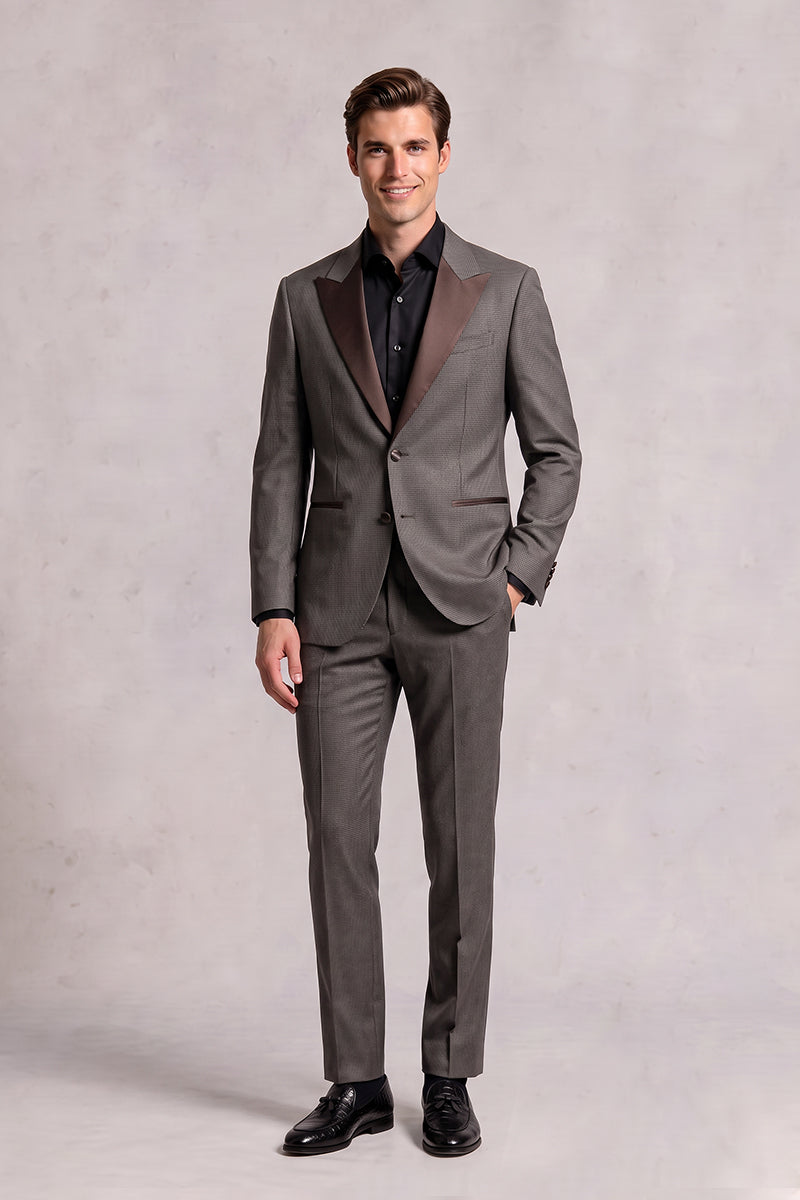 Brown 70% Merino Wool Suits