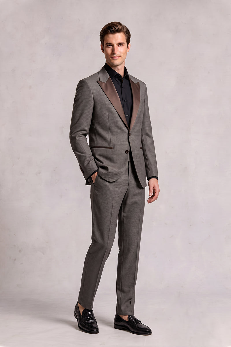 Brown 70% Merino Wool Suits