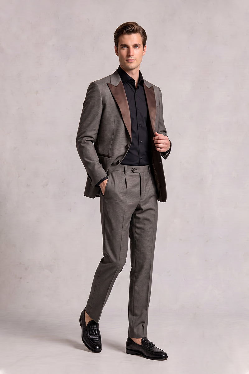 Brown 70% Merino Wool Suits