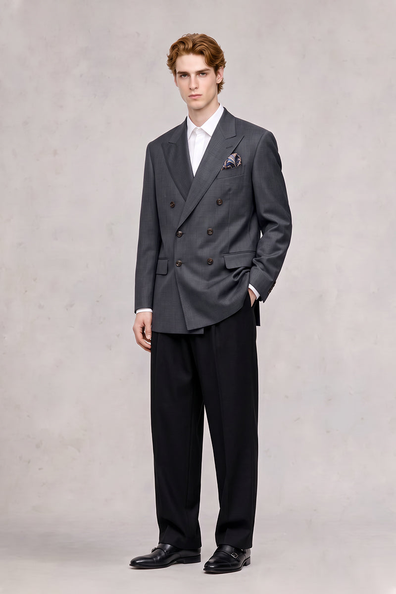 Black 70% Merino Wool Blazers