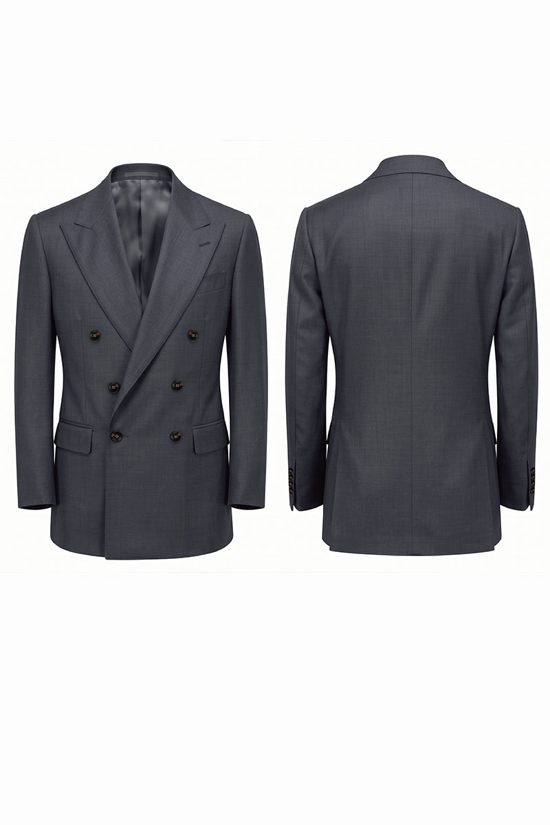 Black 70% Merino Wool Blazers