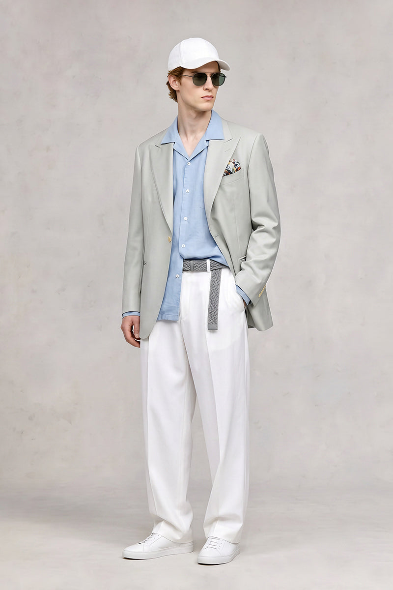 Light Mint 50% Merino Wool Blazers