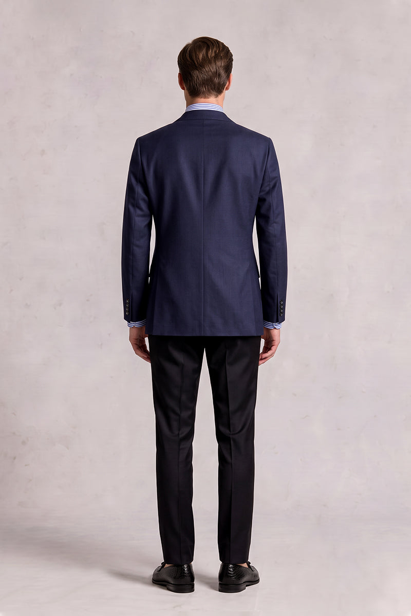 Navy Blue 70% Merino Wool Blazers