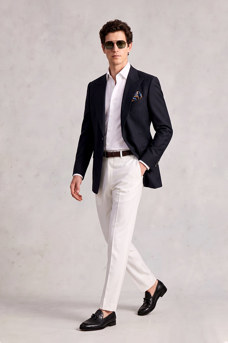 Black 70% Merino Wool Blazers