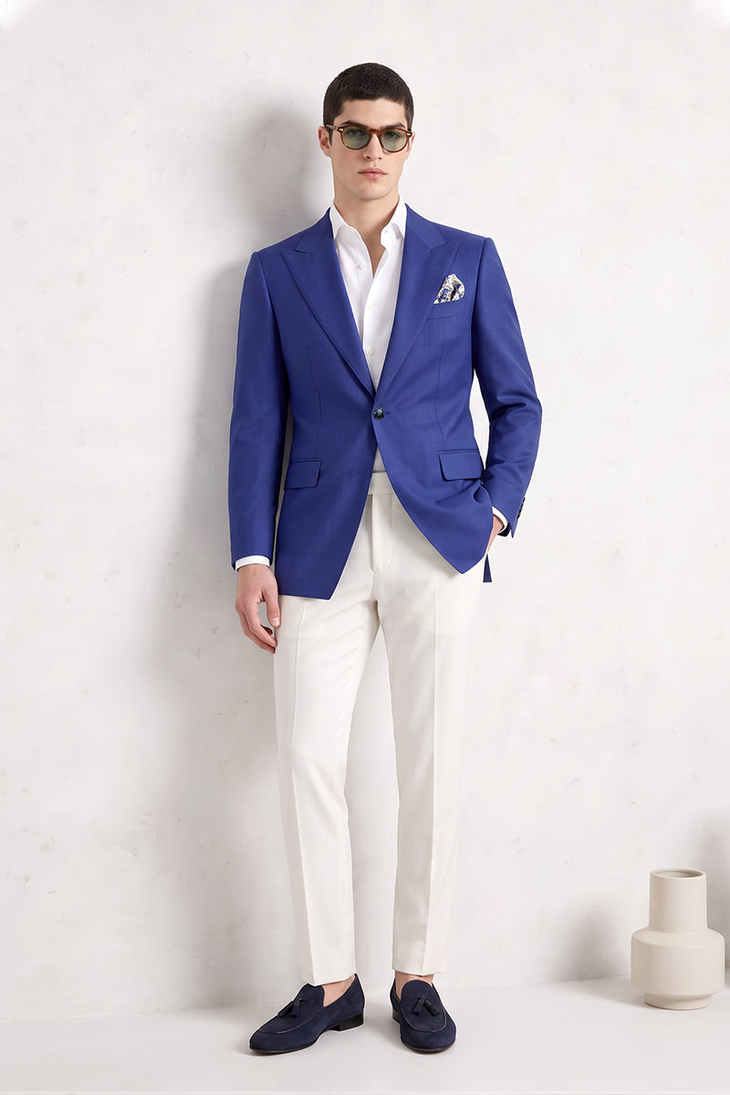 Royal Blue 70% Merino Wool Blazers