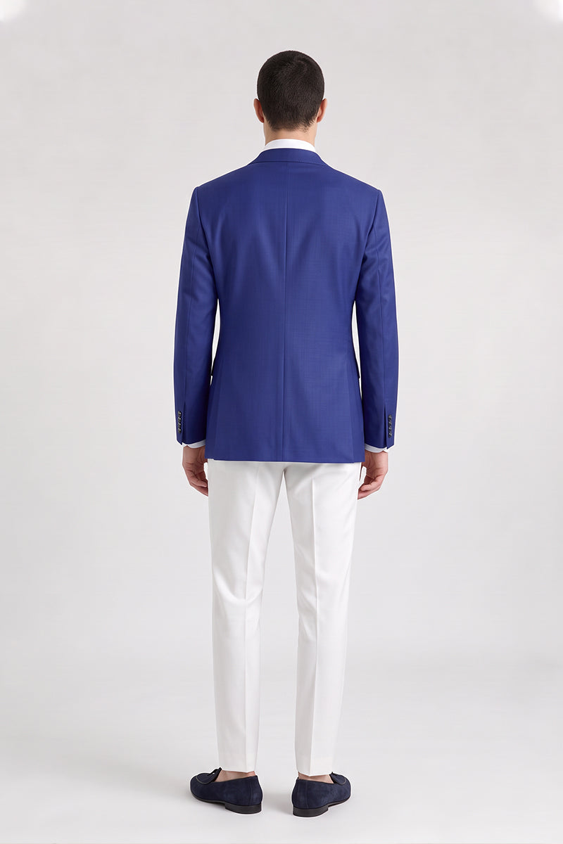 Royal Blue 70% Merino Wool Blazers