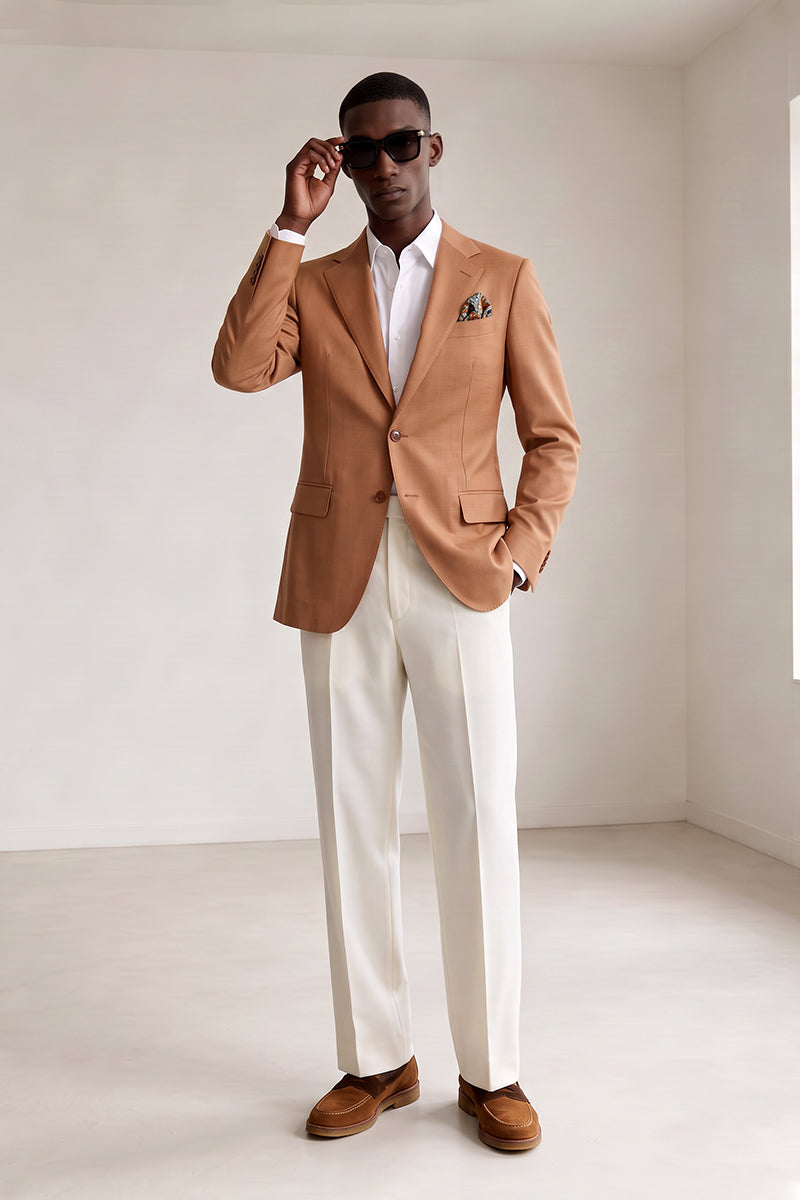 Orange 70% Merino Wool Blazers