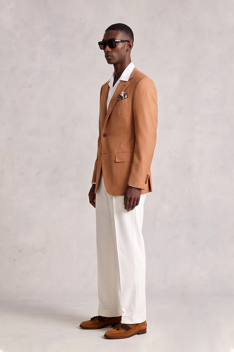 Orange 70% Merino Wool Blazers