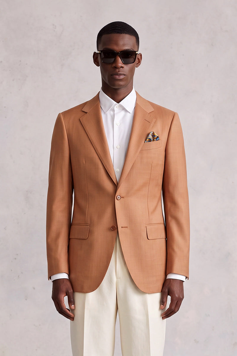 Orange 70% Merino Wool Blazers
