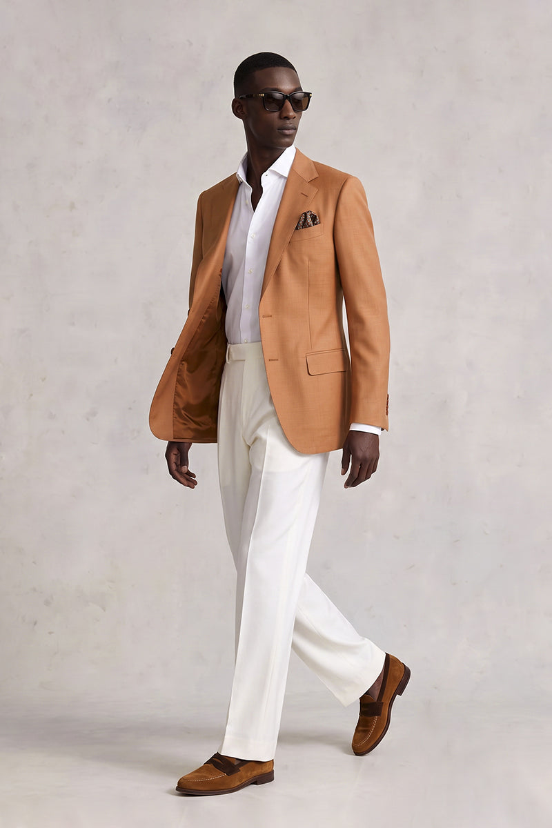 Orange 70% Merino Wool Blazers
