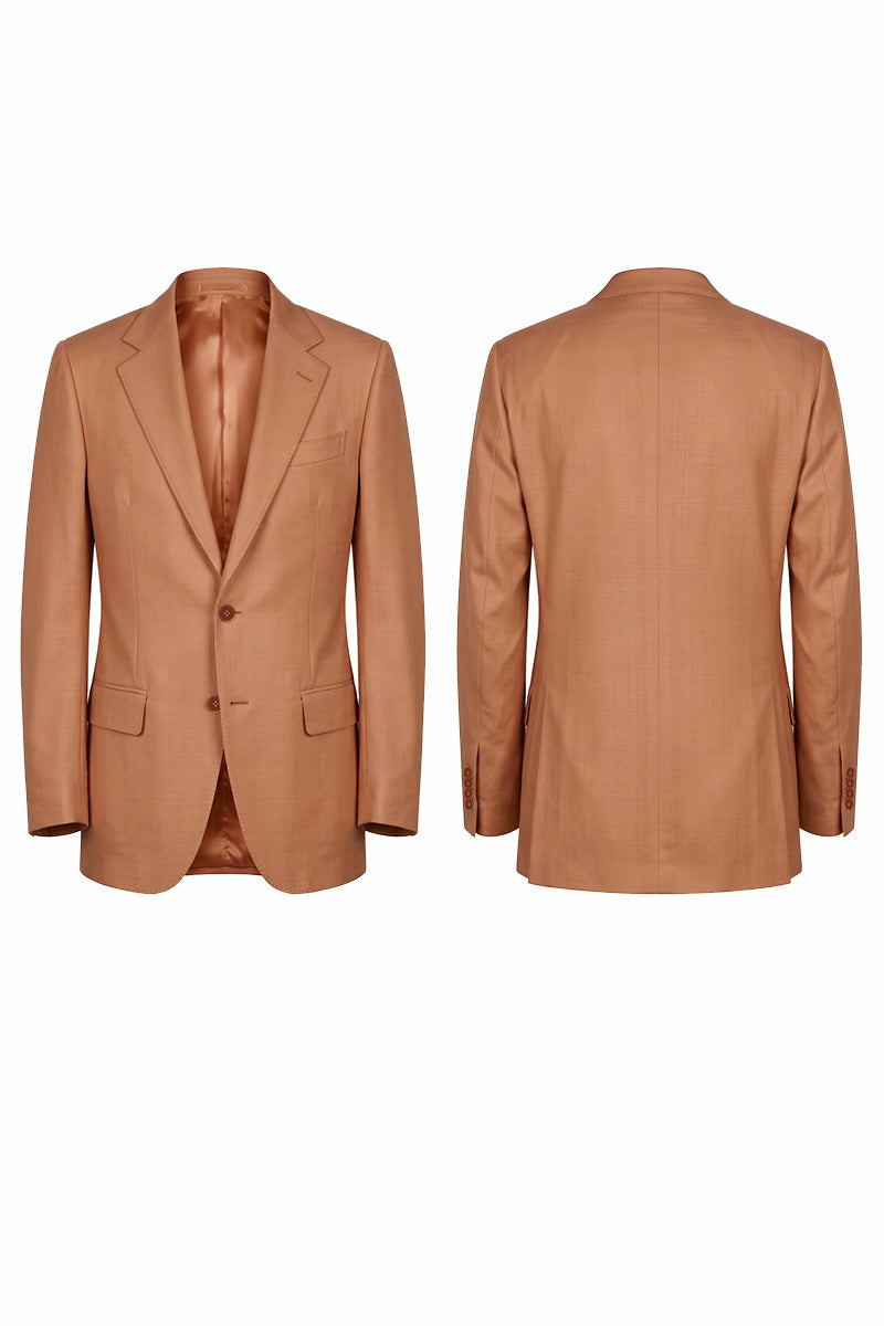 Orange 70% Merino Wool Blazers