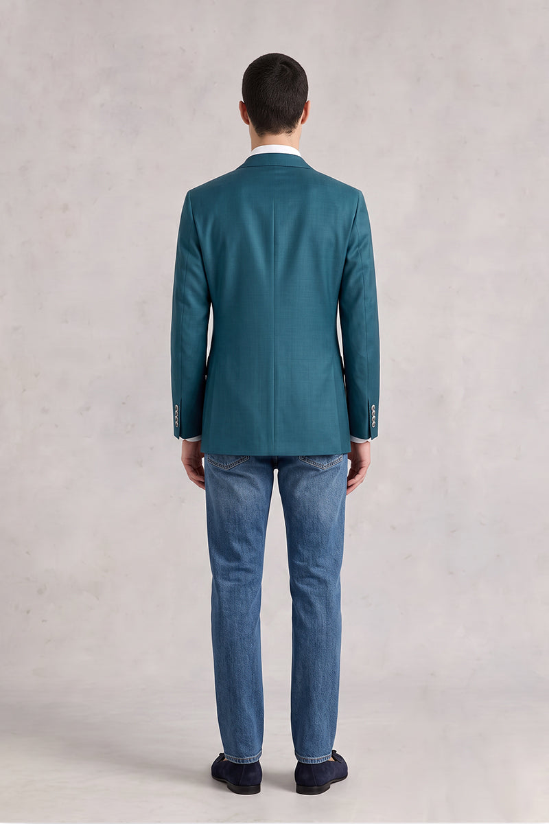 Teal 70% Merino Wool Blazers