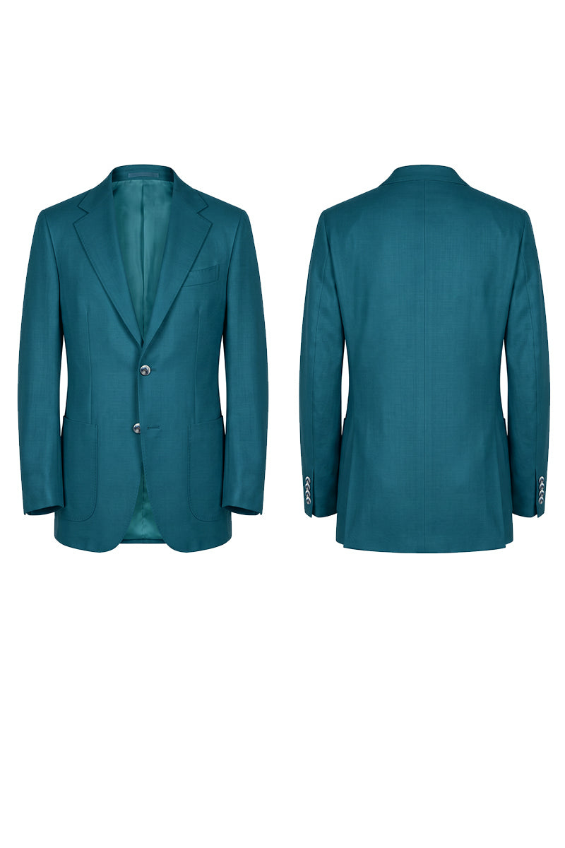 Teal 70% Merino Wool Blazers
