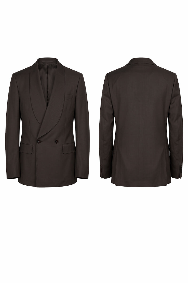 Brown 50% Merino Wool Blazers